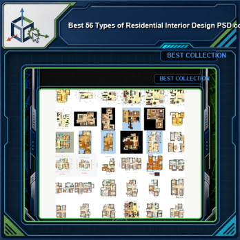 ★Best 56 Types of Residential Interior Design PSD color plans Bundle (Total 0.9GB PSD Files -Recommanded!!💎💎)