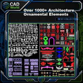【Over 1000+ Architecture Ornamental Elements】(Best Collections!!)