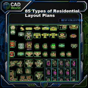 【85 Types of Residential Layout Plans】 (Best Recommanded!!)