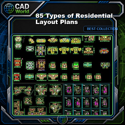 【85 Types of Residential Layout Plans】 (Best Recommanded!!)