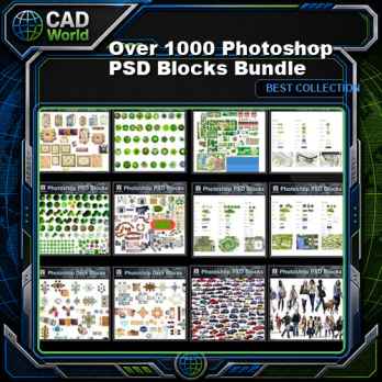 Over 1000 Photoshop PSD Blocks Bundle