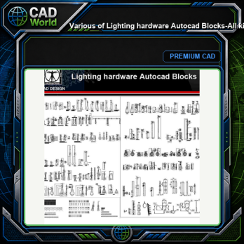 ★【Various of Lighting hardware Autocad Blocks】-All kinds of Lighting Autocad Blocks Collection