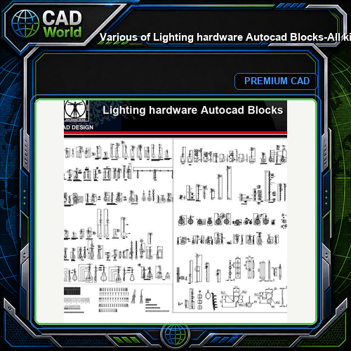 ★【Various of Lighting hardware Autocad Blocks】-All kinds of Lighting Autocad Blocks Collection