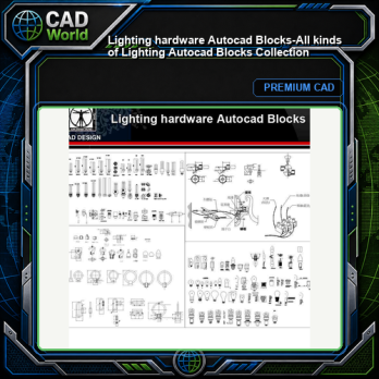 ★【Lighting hardware Autocad Blocks】-All kinds of Lighting Autocad Blocks Collection
