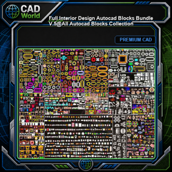 ★【 Full Interior Design Autocad Blocks Bundle V.5】@All Autocad Blocks Collection