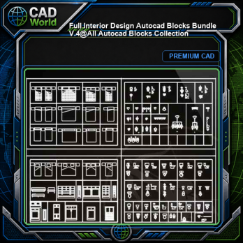 ★【 Full Interior Design Autocad Blocks Bundle V.4】@All Autocad Blocks Collection