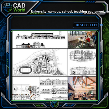 ★【University, campus, school, teaching equipment, research lab, laboratory CAD Design Drawings Bundle V.1】@Autocad Blocks,Drawings,CAD Details,Elevation