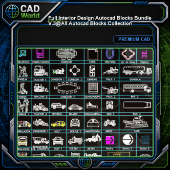 ★【 Full Interior Design Autocad Blocks Bundle V.3】@All Autocad Blocks Collection