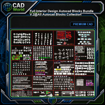★【 Full Interior Design Autocad Blocks Bundle V.2】@All Autocad Blocks Collection