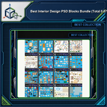 ★Best Interior Design PSD Blocks Bundle (Total 0.57GB PSD Files -Over 1000 PSD Blocks💎💎)