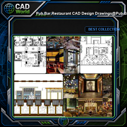 ★【Pub,Bar,Restaurant CAD Design Drawings】@Pub,Bar,Restaurant,Store design-Autocad Blocks,Drawings,CAD Details,Elevation