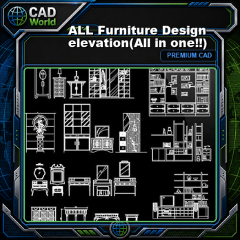 ALL Furniture Design elevation(All in one!!)