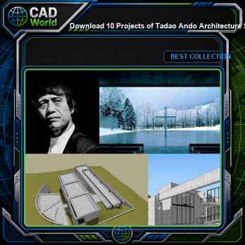 Download 10 Projects of Tadao Ando Architecture Sketchup 3D Models(*.skp file format)