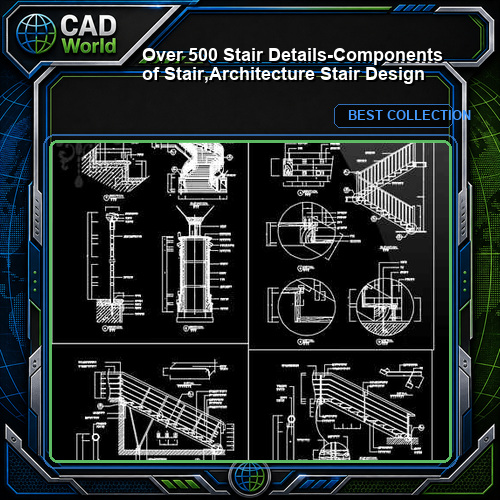 Over 500 Stair Details-Components of Stair,Architecture Stair Design