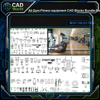 ★【All Gym,Fitness equipment CAD Blocks Bundle-Stadium,Gymnasium, playground, sports hall】@Gem CAD Blocks,Autocad Blocks,Drawings,CAD Details