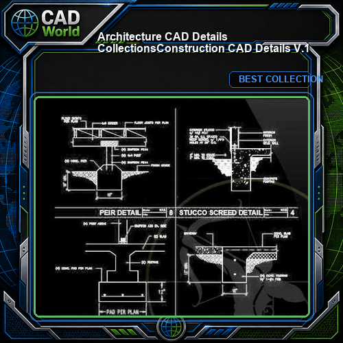 【Architecture CAD Details Collections】Construction CAD Details V.1