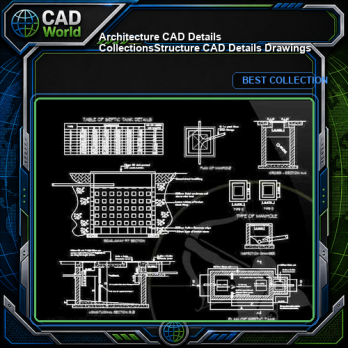 【Architecture CAD Details Collections】Structure CAD Details Drawings