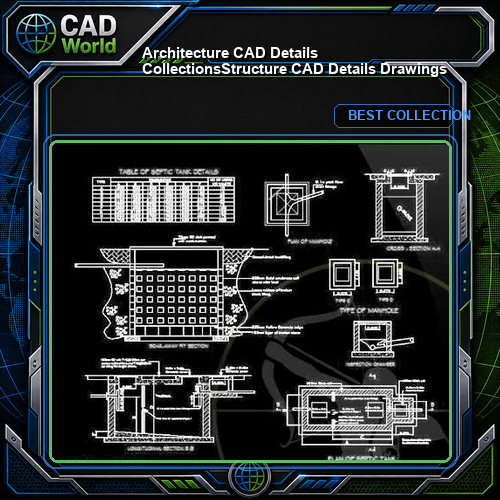 【Architecture CAD Details Collections】Structure CAD Details Drawings