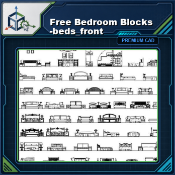 Free Bedroom Blocks -beds_front