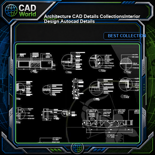 【Architecture CAD Details Collections】Interior Design Autocad Details