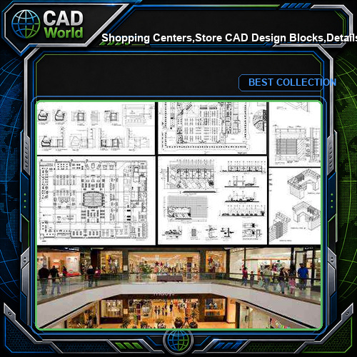 ★【Shopping Centers,Store CAD Design Blocks,Details Bundle】@Shopping centers, department stores, boutiques, clothing stores, women's wear, men's wear, store design-Autocad Blocks,Drawings,CAD Details