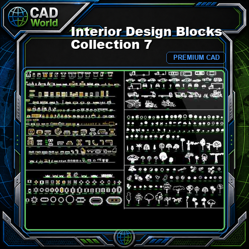 Interior Design Blocks Collection 7