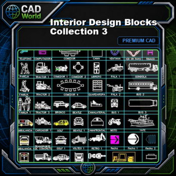 Interior Design Blocks Collection 3