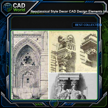 ★【Neoclassical Style Decor CAD Design Elements Images】Neoclassical interior, Home decor,Traditional home decorating,Decoration