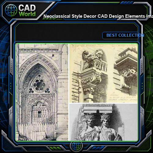★【Neoclassical Style Decor CAD Design Elements Images】Neoclassical interior, Home decor,Traditional home decorating,Decoration