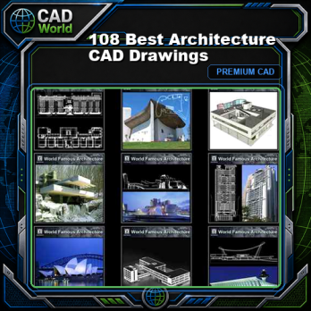 💎【108 Best Architecture CAD Drawings】(Best Collections!!)💎