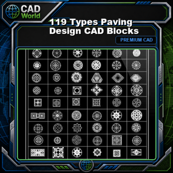 119 Types Paving Design CAD Blocks