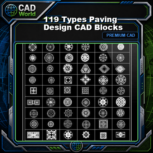 119 Types Paving Design CAD Blocks