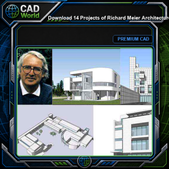 💎Download 14 Projects of Richard Meier Architecture Sketchup 3D Models(*.skp file format)