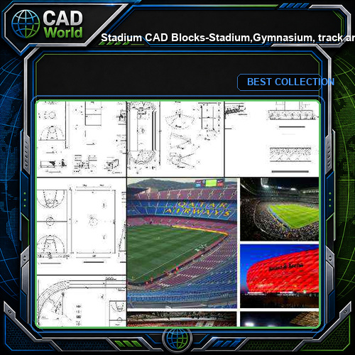 ★【Stadium CAD Blocks-Stadium,Gymnasium, track and field, playground, Sports hall V.2】@basketball court, tennis court, badminton court, long jump, high jump ,CAD Blocks,Autocad Blocks,Drawings,CAD Details