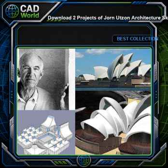 Download 2 Projects of Jorn Utzon Architecture Sketchup 3D Models(*.skp file format)