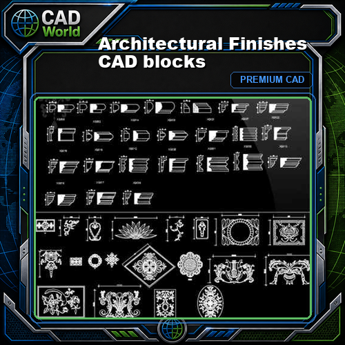 Architectural Finishes CAD blocks
