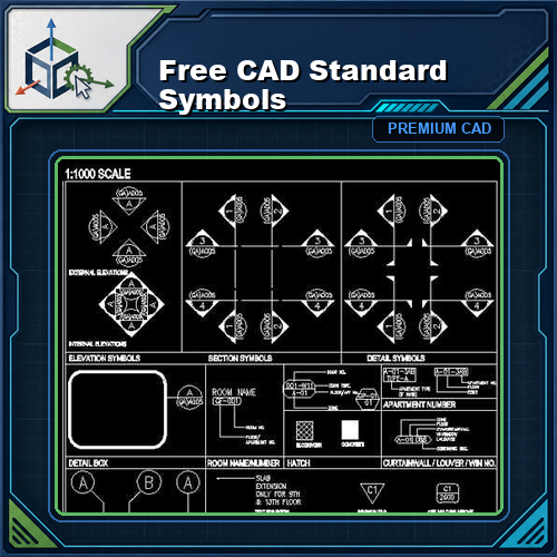 Free CAD Standard Symbols
