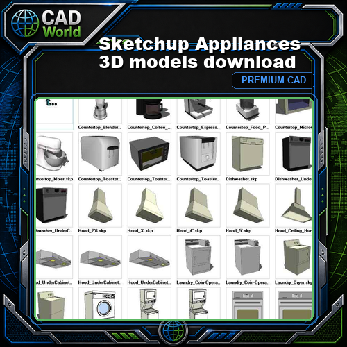 Sketchup Appliances 3D models download