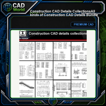 ★【Construction CAD Details Collections】All kinds of Construction CAD Details Bundle