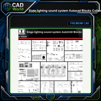 ★【State lighting sound system Autocad Blocks Collections】All kinds of State lighting CAD Drawings