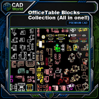 OfficeTable Blocks Collection (All in one!!)