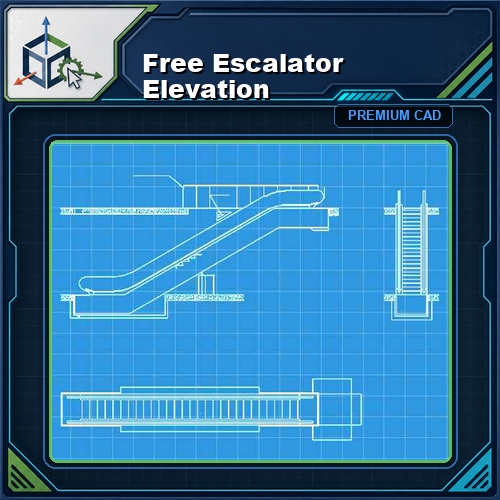 Free Escalator Elevation