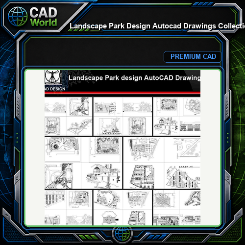 ★【Landscape Park Design Autocad Drawings Collections】All kinds of Landscape CAD Drawings