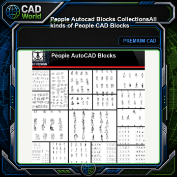 ★【People Autocad Blocks Collections】All kinds of People CAD Blocks
