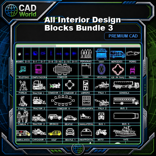 All Interior Design Blocks Bundle 3