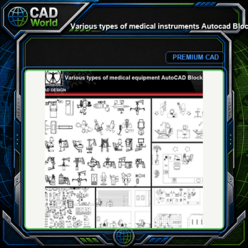 ★【Various types of medical instruments Autocad Blocks】All kinds of medical instruments CAD blocks Bundle