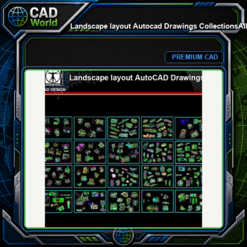 ★【Landscape layout Autocad Drawings Collections】All kinds of Landscape CAD Drawings