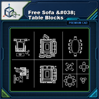 Free Sofa & Table Blocks