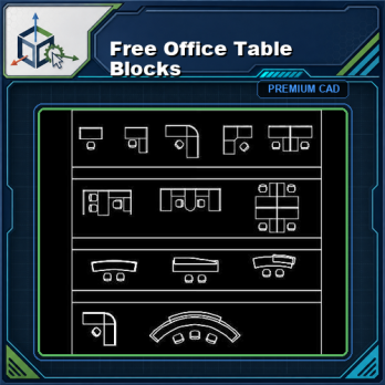 Free Office Table Blocks