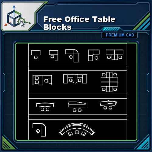 Free Office Table Blocks